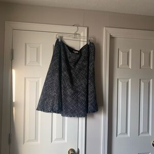 Coldwater Creek Black and White A-Line Skirt